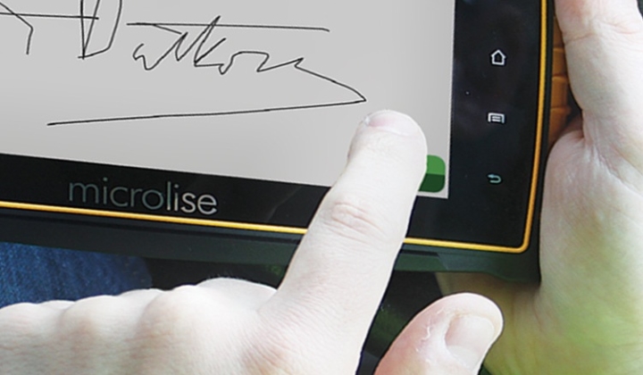 Signature sur écran