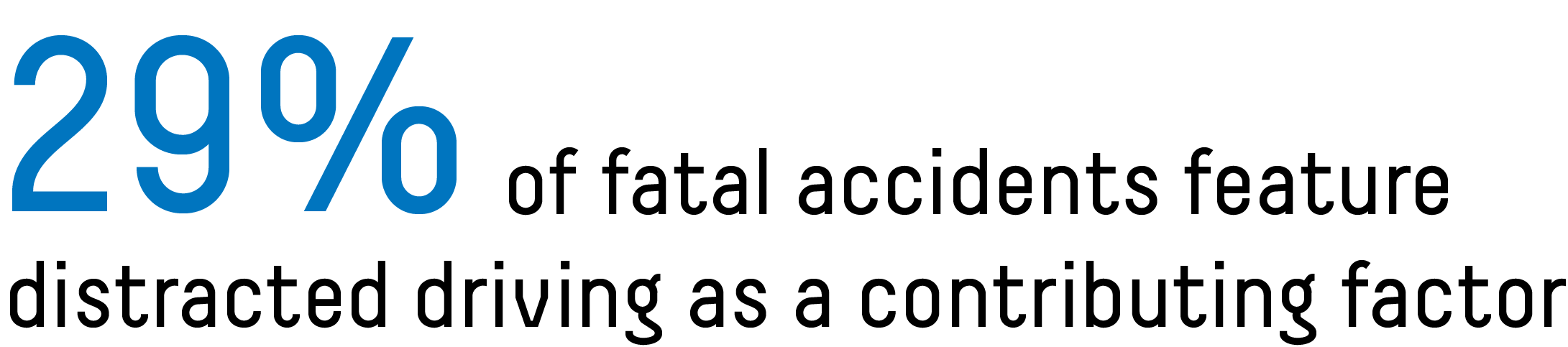 29 per cent of fatal accidents