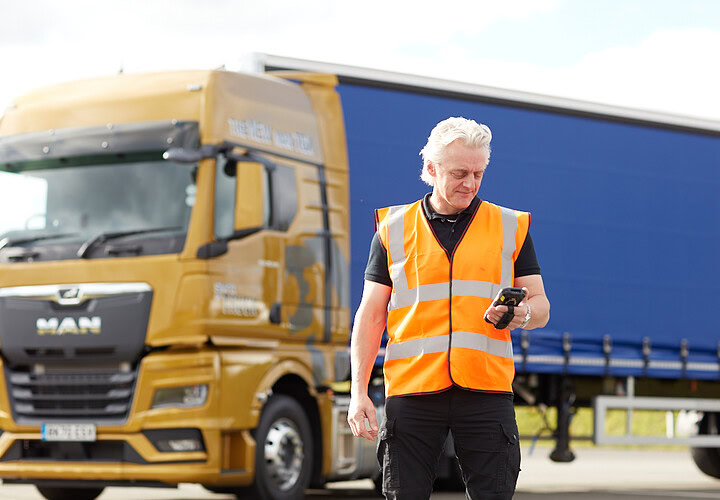 Real-time fleet management with Microlise transportation technology for efficient logistics and delivery operations.
