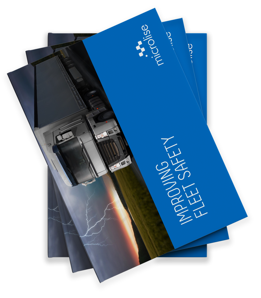 Improving Fleet Safety Brochure Stack Mockup