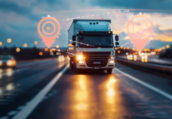 An advanced telematics truck tracking system with GPS and real-time data for efficient fleet management.