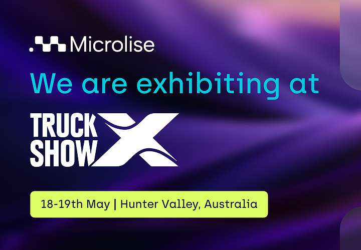 Microlise exhibiting at TruckShow X, 18–19 May 2026, Hunter Valley, Australia