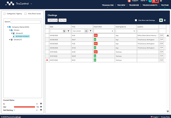 Advanced fleet management and vehicle tracking software.