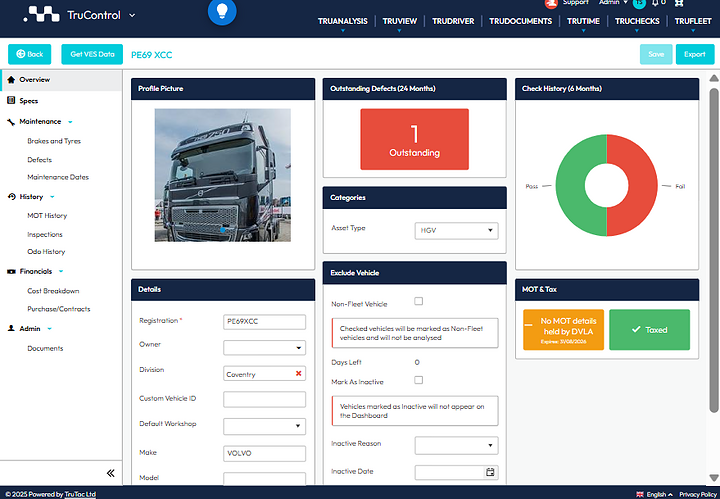 Advanced fleet tracking and diagnostics software for commercial vehicles.