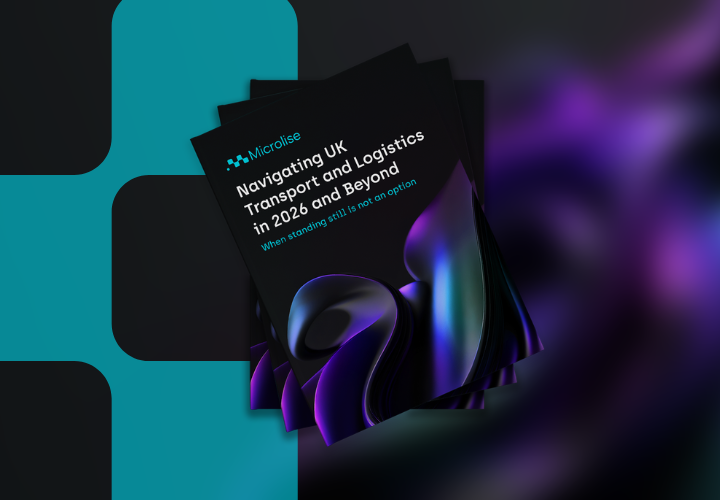 Microlise report cover on UK transport and logistics industry trends for 2026 and beyond.