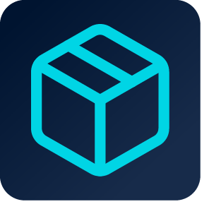UK_Peak Season_Blog Graphics-05 3D line icon of a cube representing logistics and supply chain management for Peak Season Logistics.
